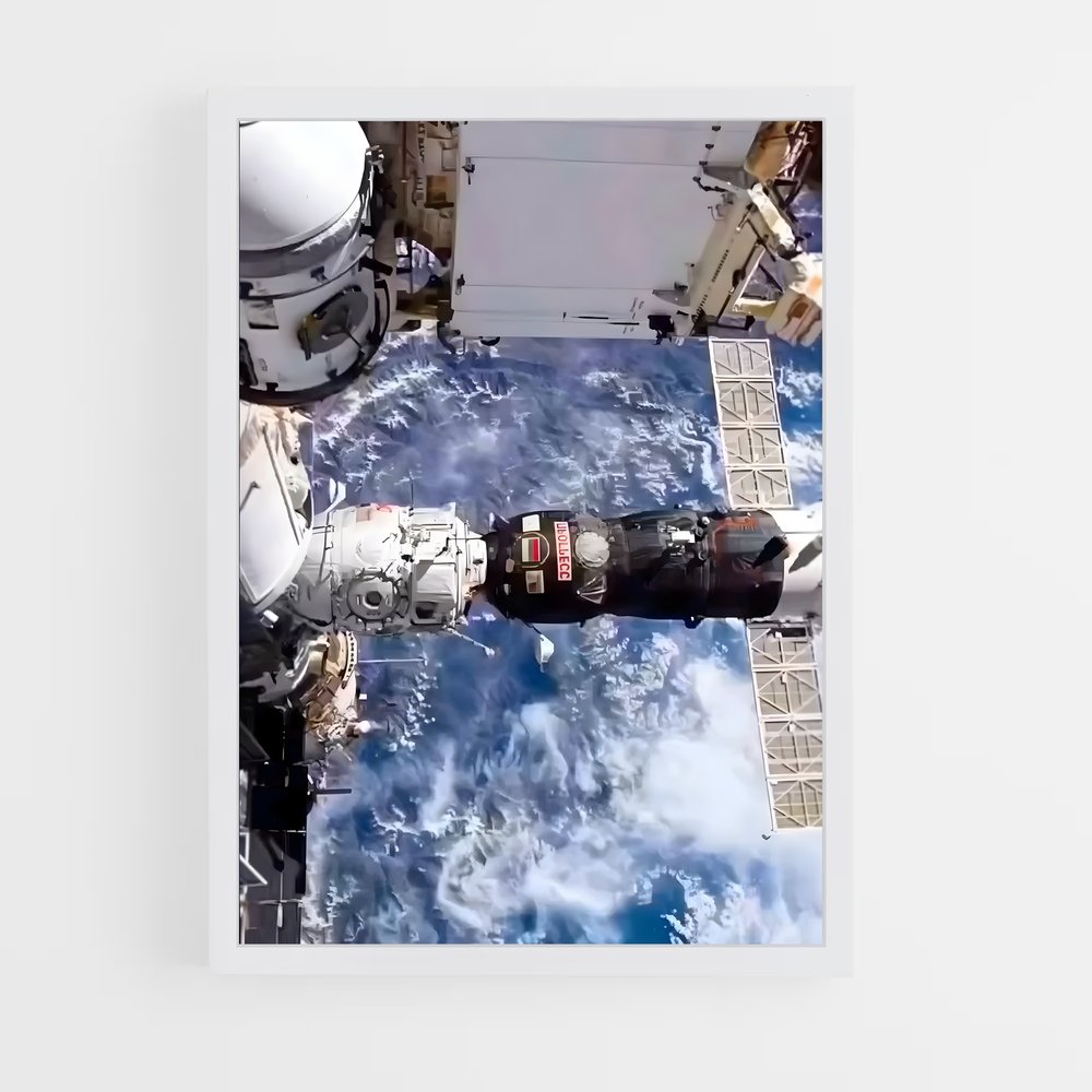 Poster Station Spatiale Internationale Éthéré – affiche Astronomie (vue 3)